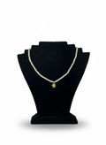 COLLAR DE PERLA CON DIJE DE CORAZÓN