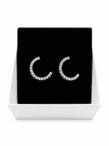 ARETES ARGOLLAS CON ESFERAS BRILLANTES