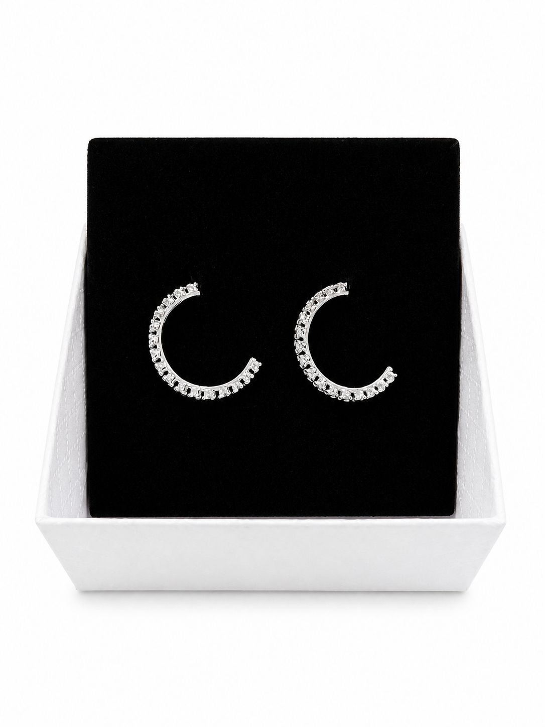 ARETES ARGOLLAS CON ESFERAS BRILLANTES