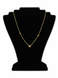 COLLAR CON 3 CORAZONES DORADOS